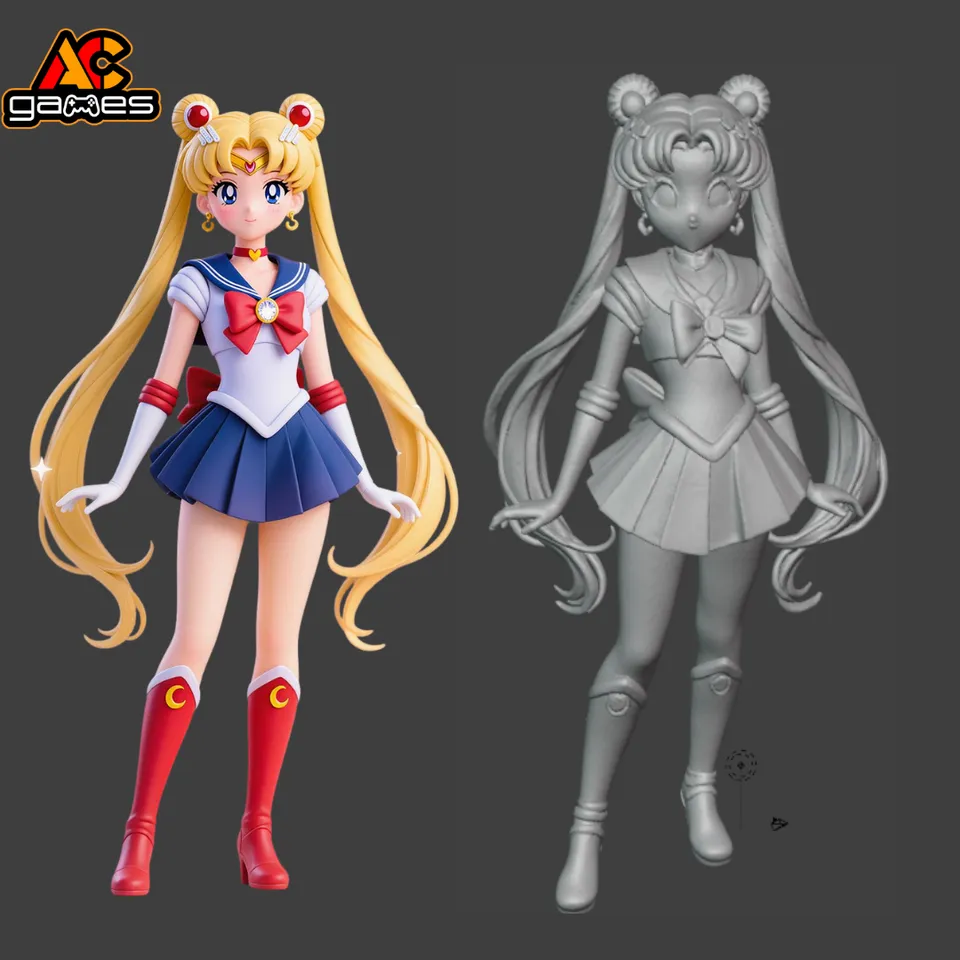 Sailor Moon Front Plate Sailor Moon By Acgames Download Free STL Model