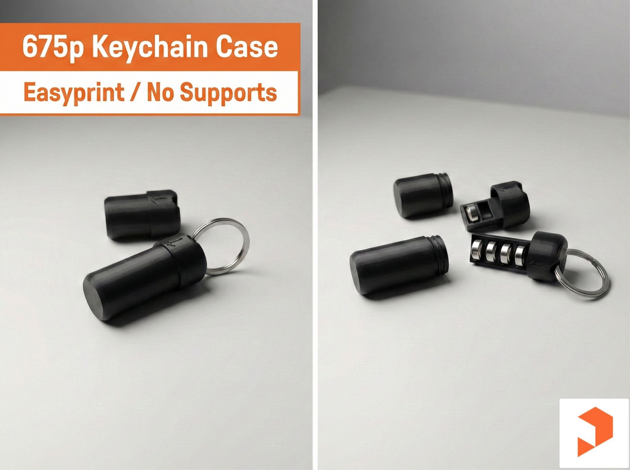 675p Battery Keychain Case for Cochlear Implants & Hearing Aids