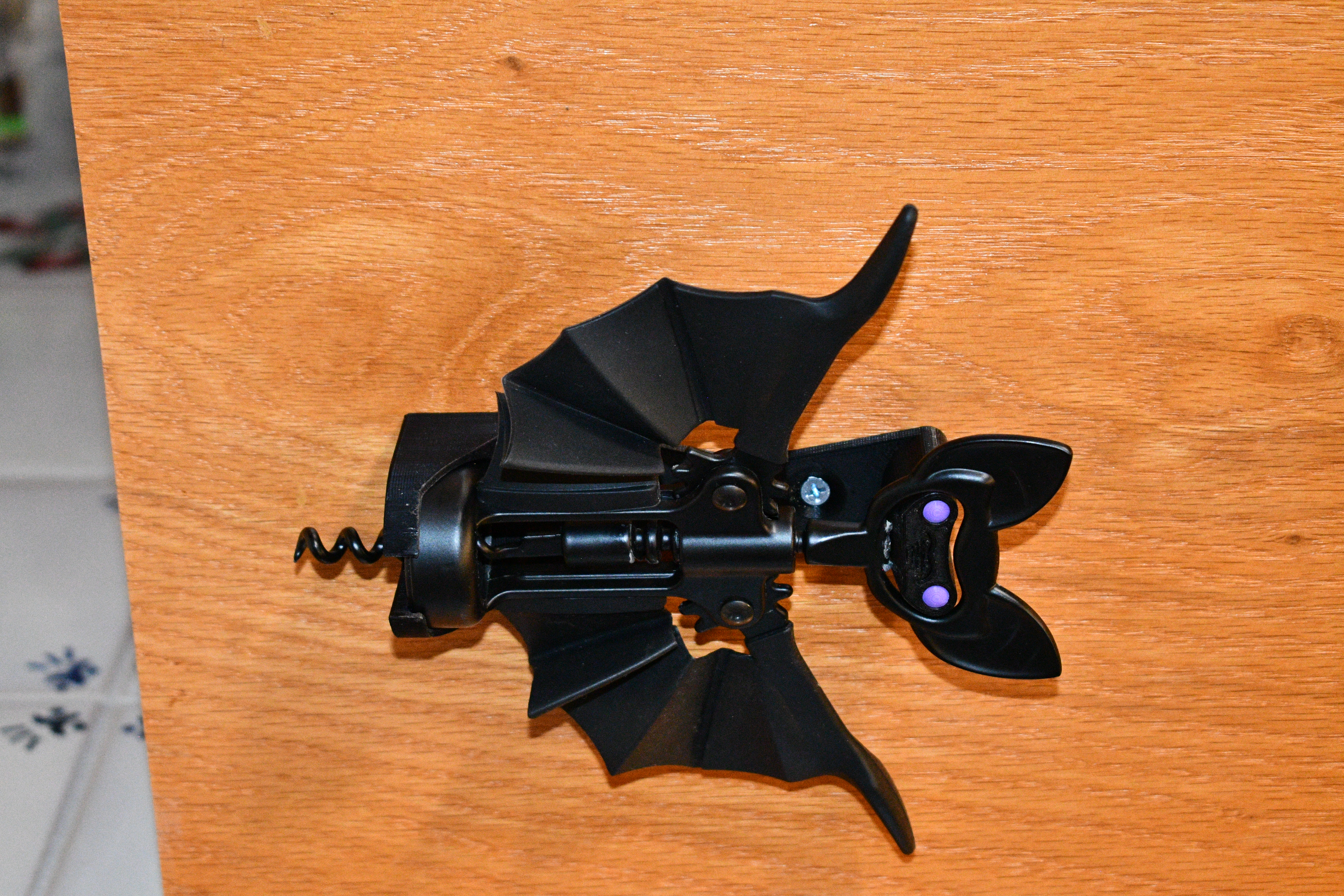 Bat Corkscrew Wall Mount