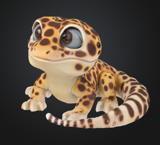 Cute baby gecko