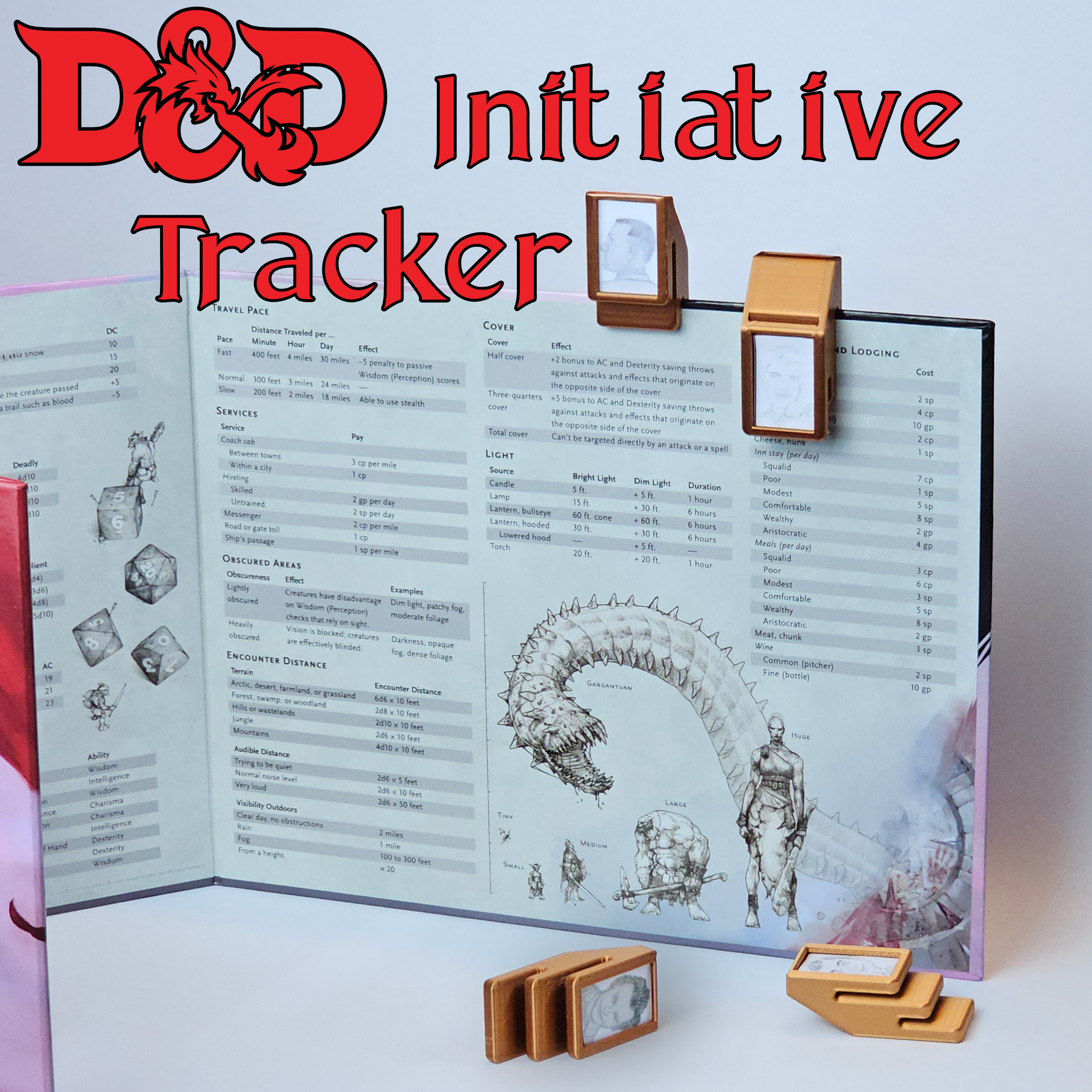 Minimalist Initiative Tracker – For use with DM Screen