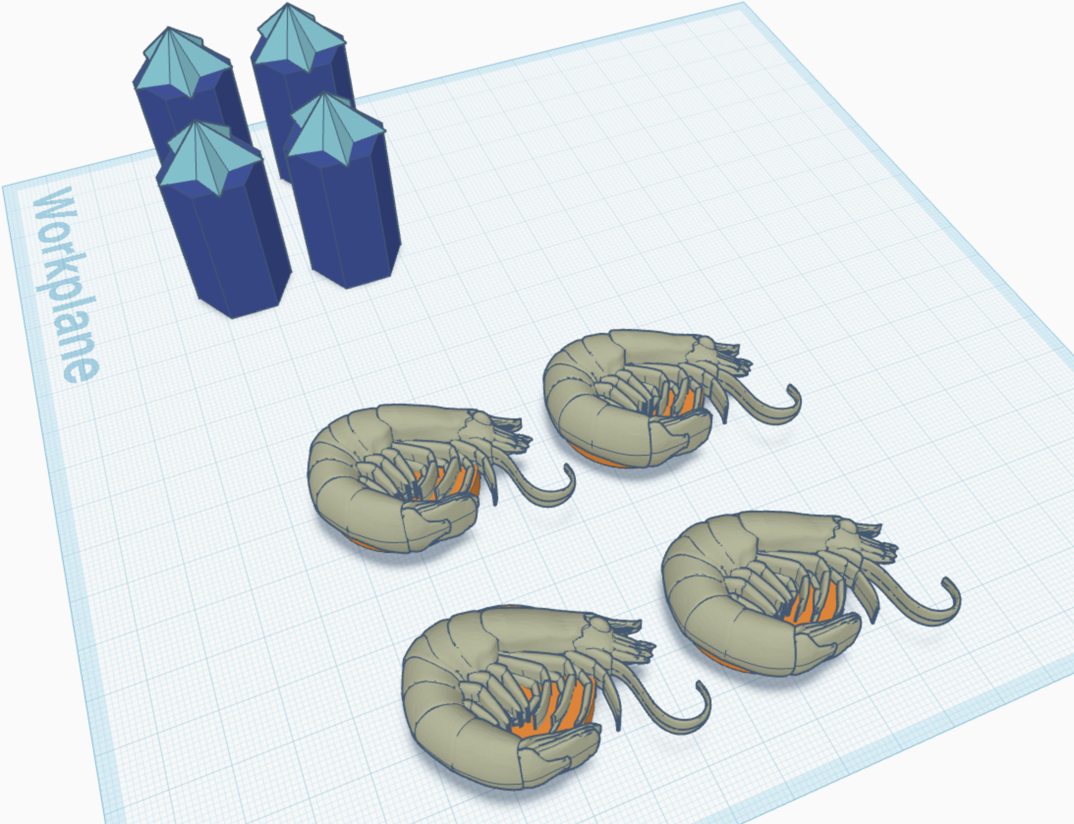chess peices 3 (ocean themed) rook and knight
