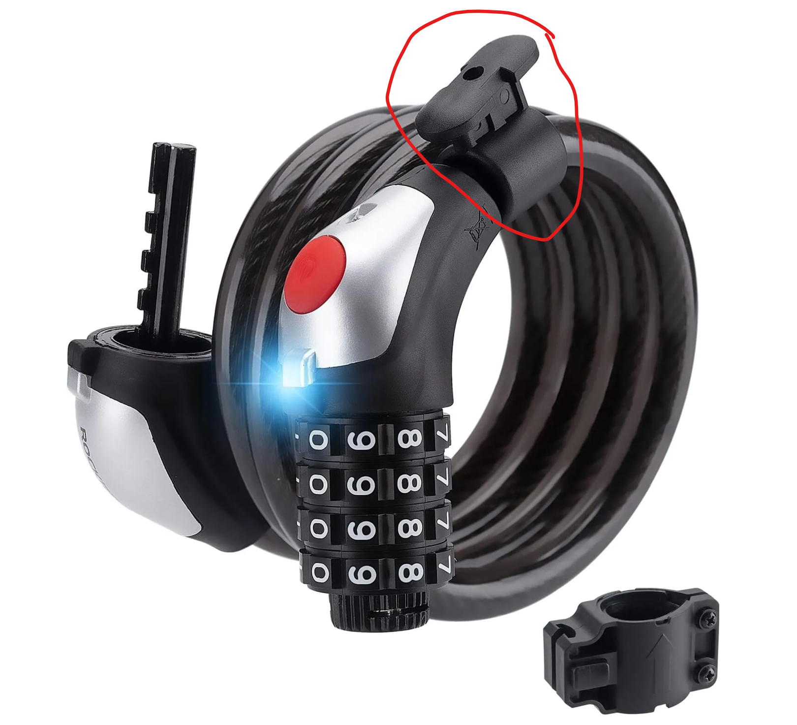 Bike lock mount/holder