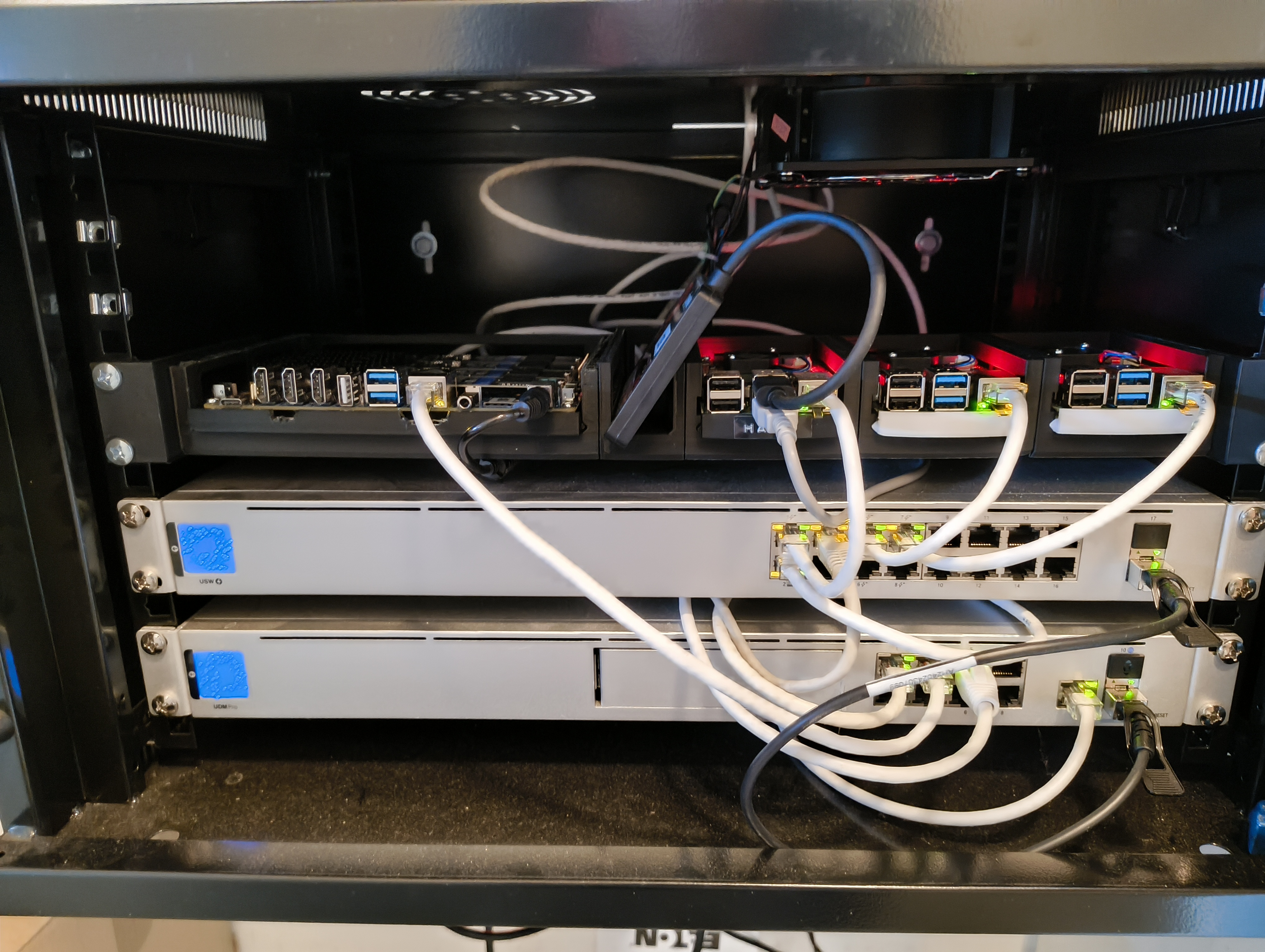 CM3588 addon for the Pi 4 1u rackmount mount