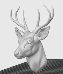Deer head mount style