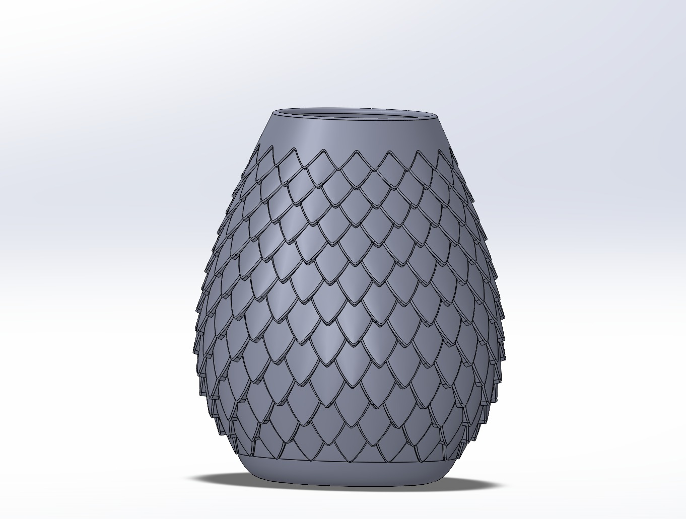 Fish Scale Vase