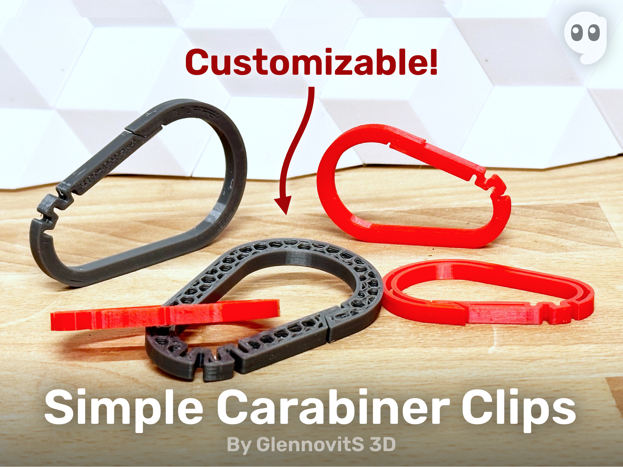 Simple Carabiner Clips - Style them your way!