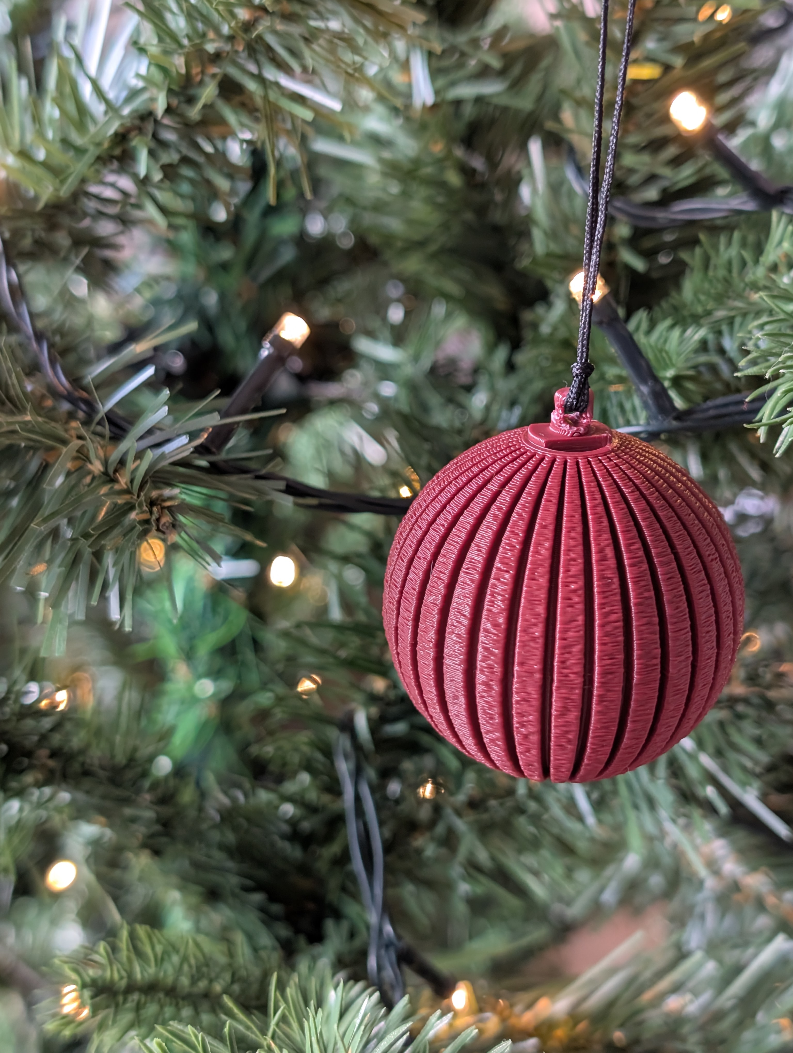 Fluted Christmas Ornament