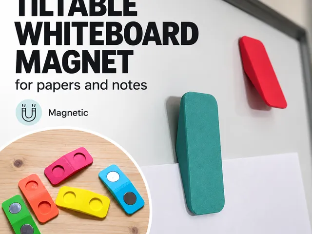 Tiltable Magnet for Papers & Notes