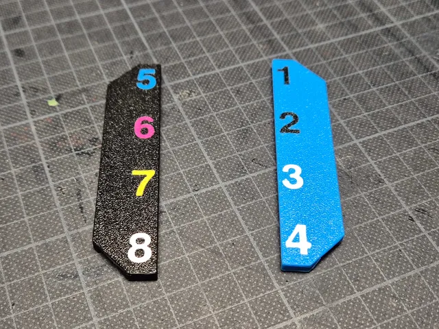 Prusa Core One INDX multicolor filament plates with numbers