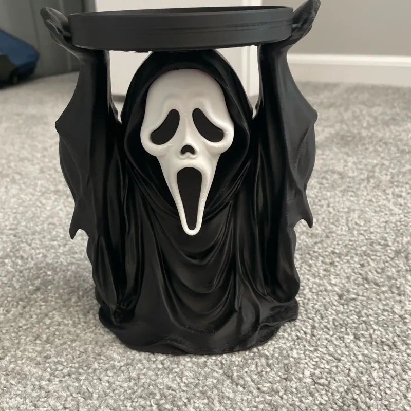 3D Printed Ghostface Candle Holder - Scream Movie Stand by Irakli ...