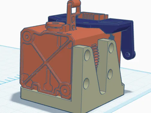 EVA 3 BIQU H2 extruder mount