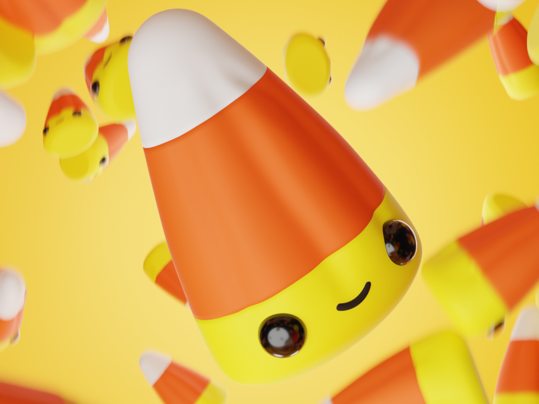 Miniatura 2 do modelo 3D MINI CANDY CORN