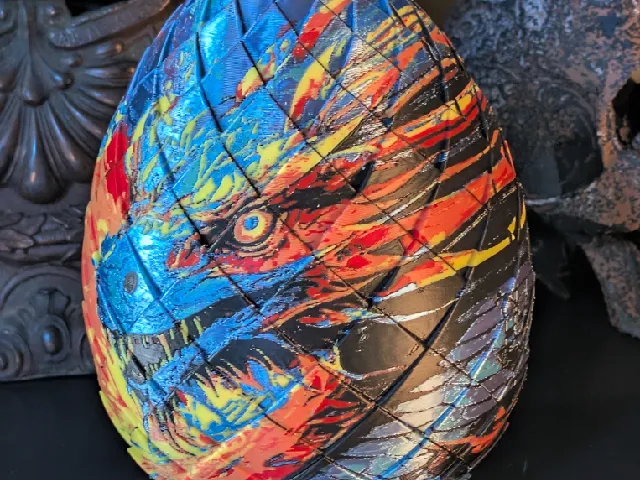 Painted Dragon Egg