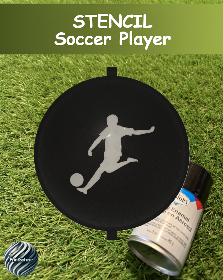Golf - Golf Ball Stencil - Insert - Soccer - Player - Spray Only