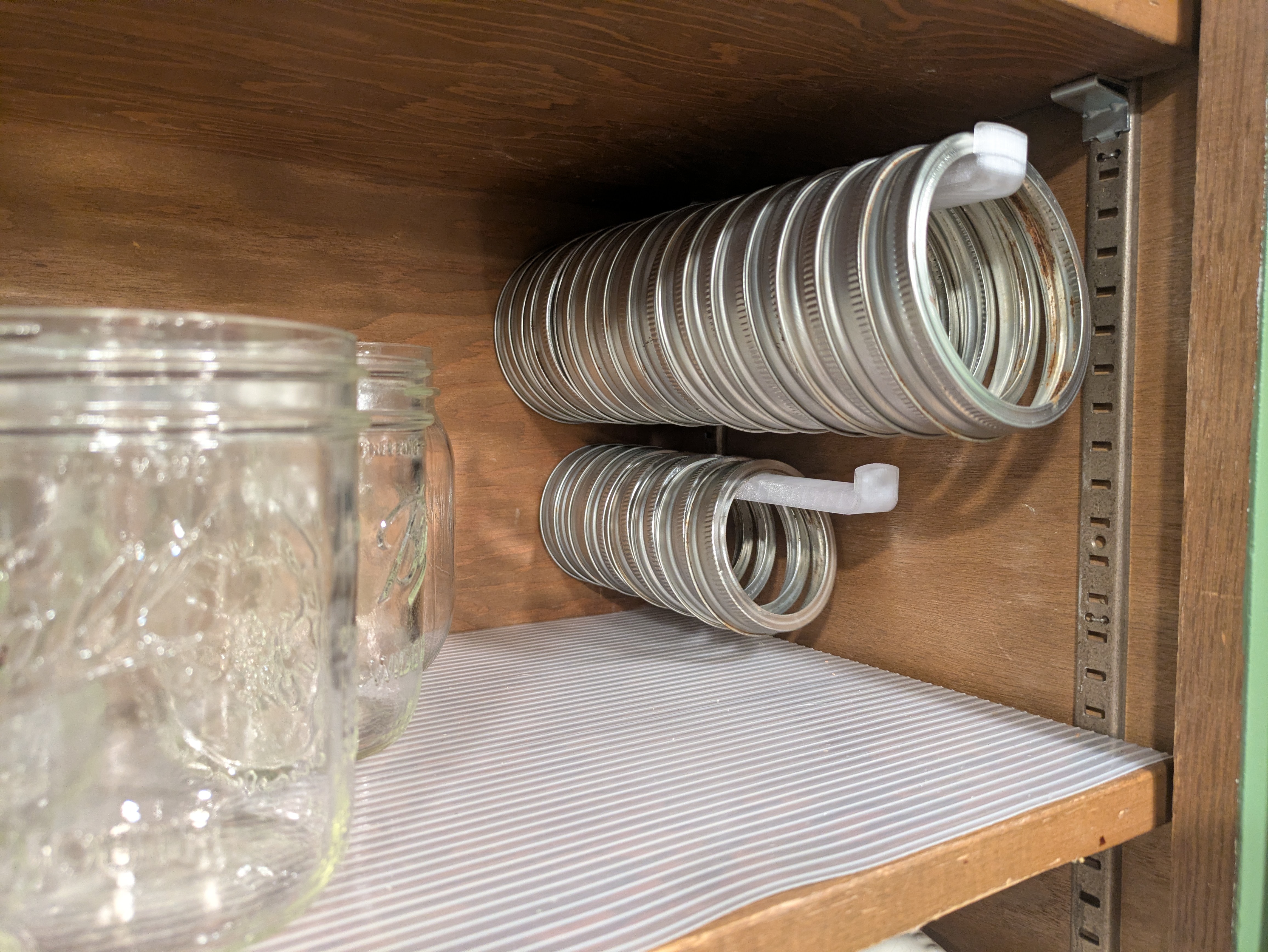 Mason Jar Lid Rack