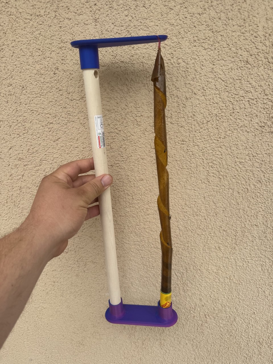 Fly Trap Stand – Fits 22 mm Rod or Broomstick | Fliegenfallenständer für Klebefallen