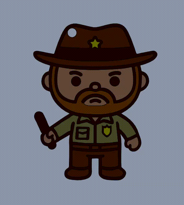 Stranger Things Jim Hopper - Keychain