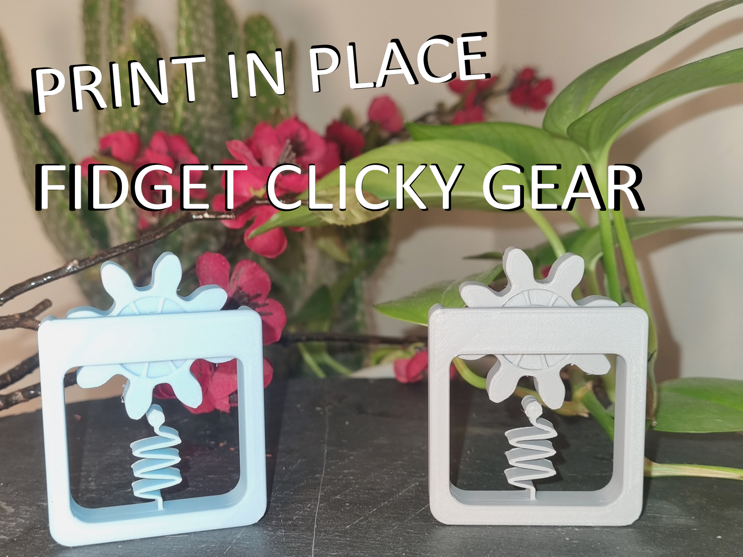 Print-in-Place Fidget Clicky Gear
