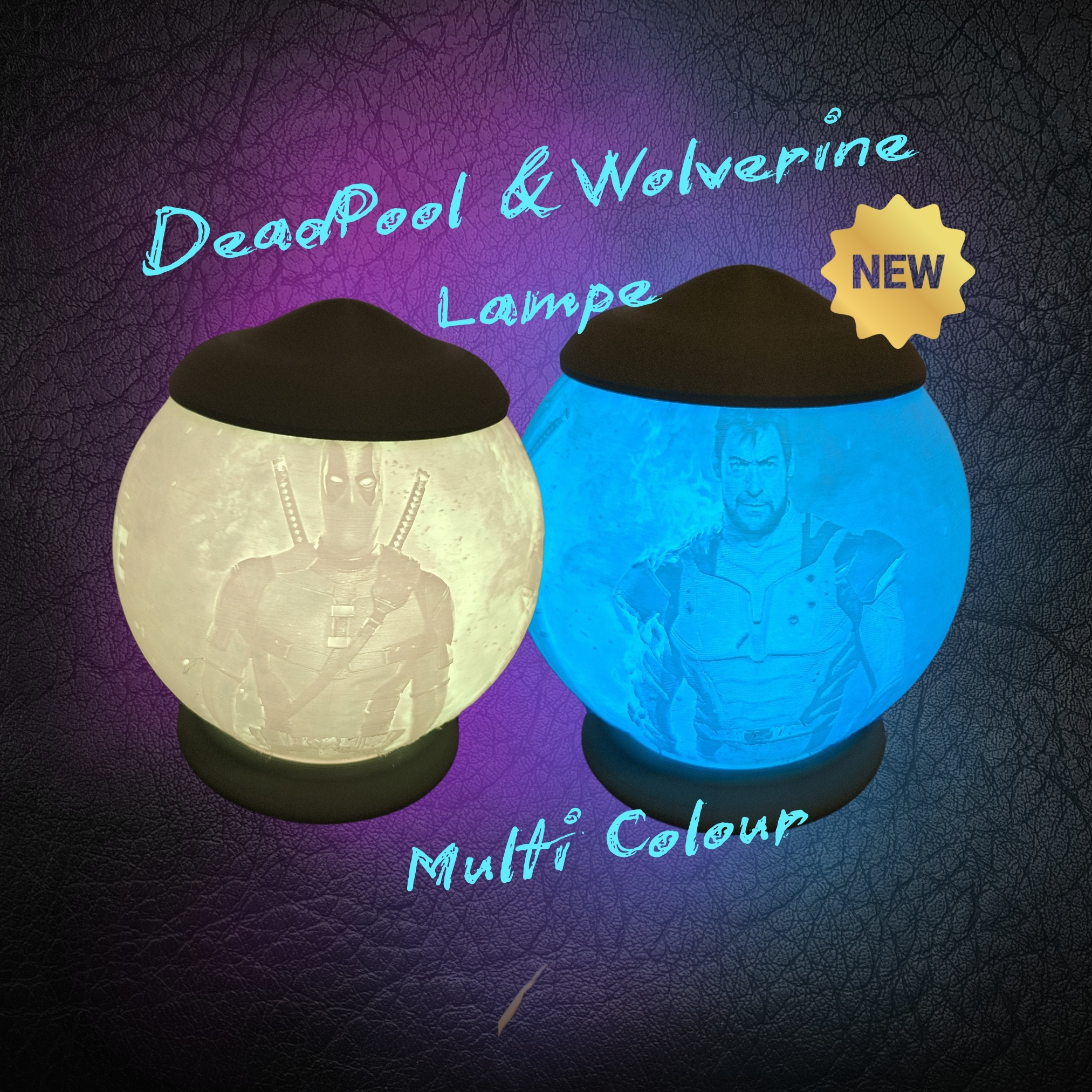 Deadpool & Wolverine Lampe |Lithophanie|Lampenkit001