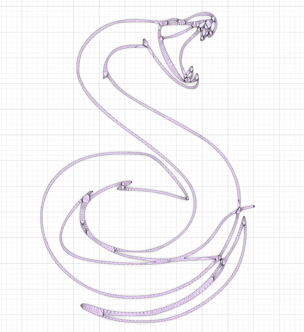 Snake Outline Wall Art