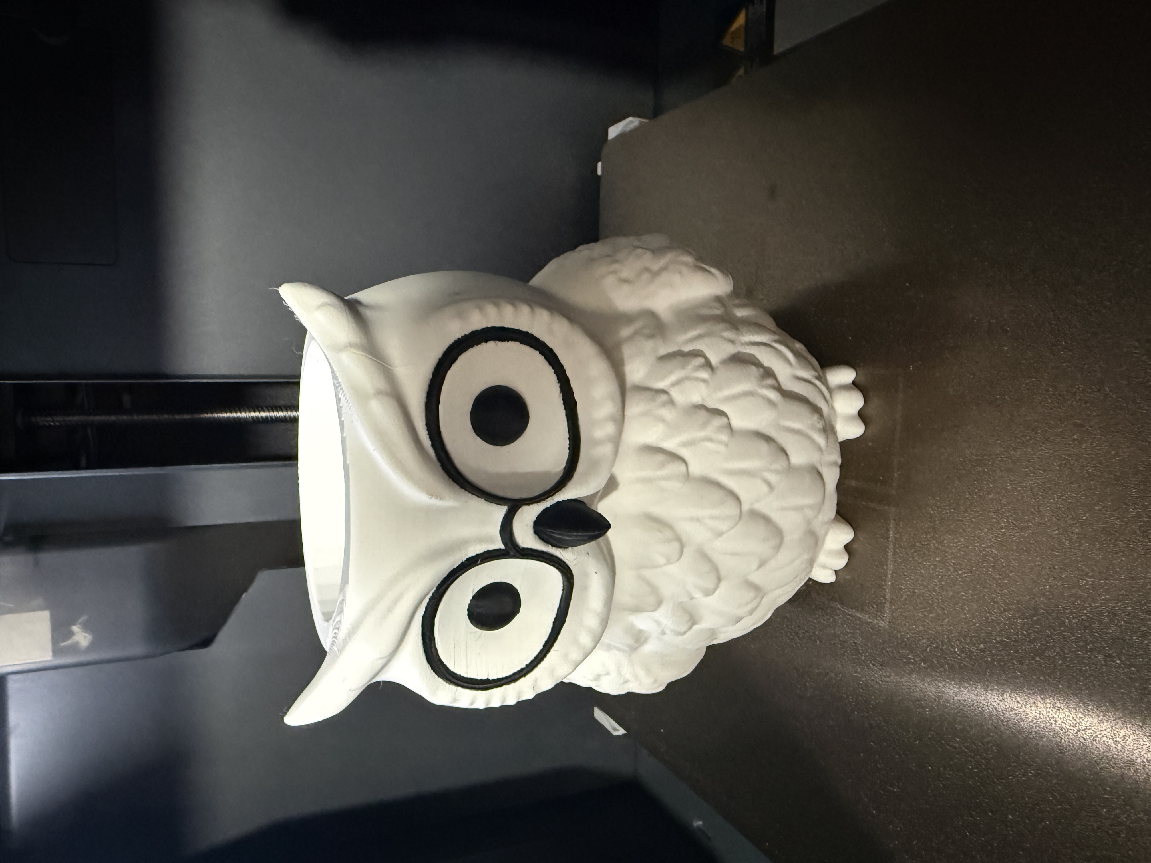 Owl Planter with Glasses has Drain Hole