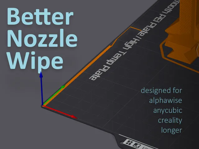 Better Nozzle Wipe Gcode for Longer Creality Anycubic Alphawise Printers