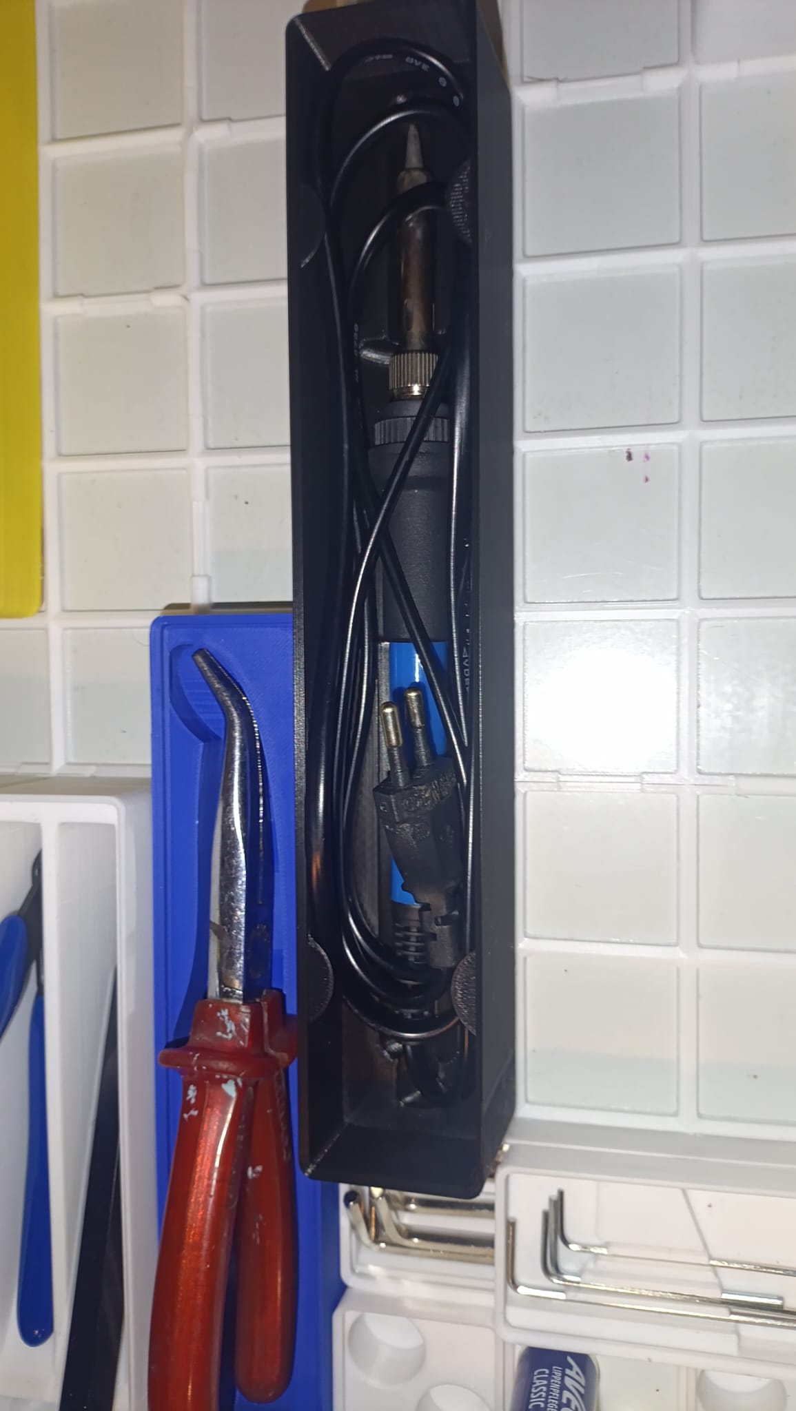 Gridfinity Corded Soldering Iron Holder