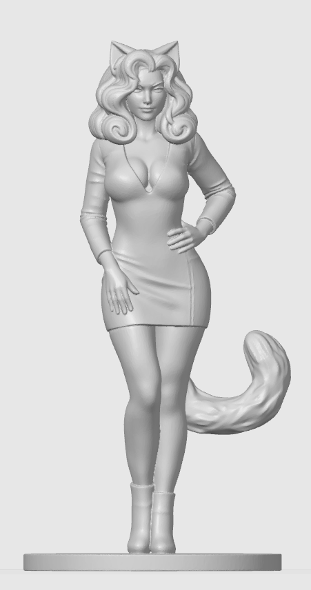 Pretty cat-girl figurine 5