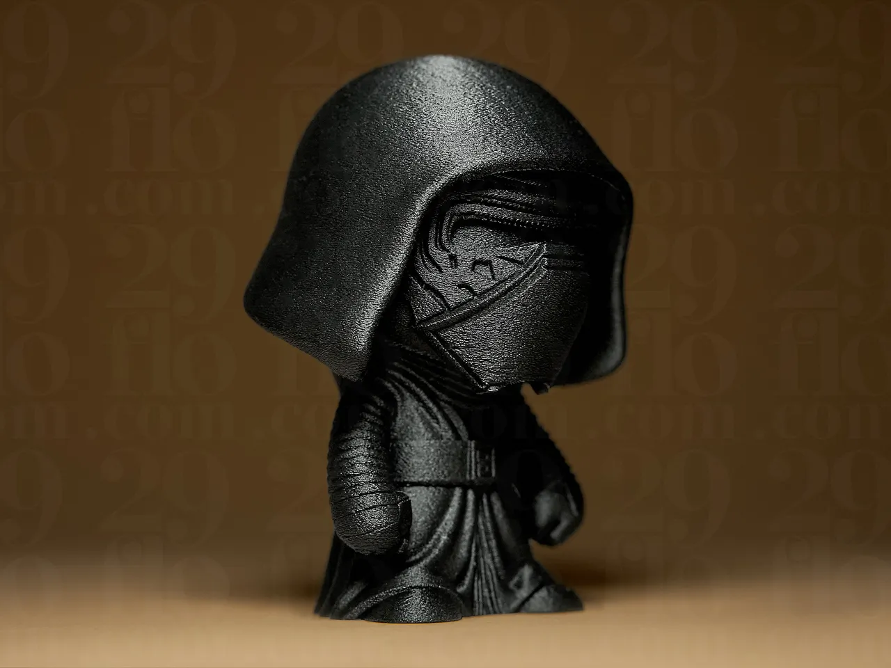 Figurine Kylo Ren Star Wars Impression 3D Résine 18cm - Non Peinte - Sanix 3D