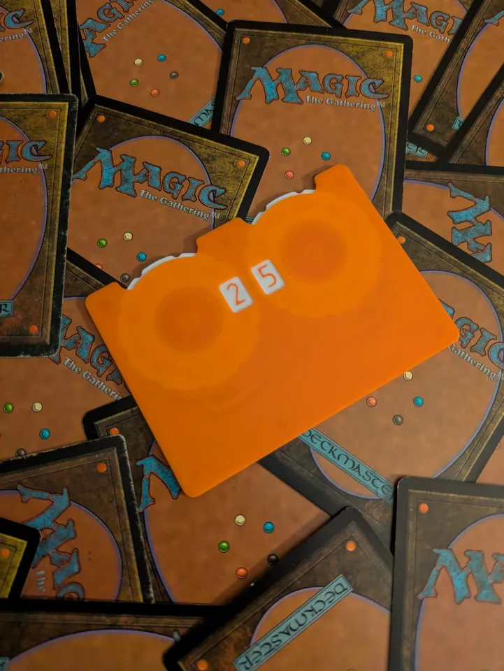 3d mtg card life counter  & Token Holder  Compatible with MTG File for 3D printingCults and table Magic:the Gathering Life Counter |