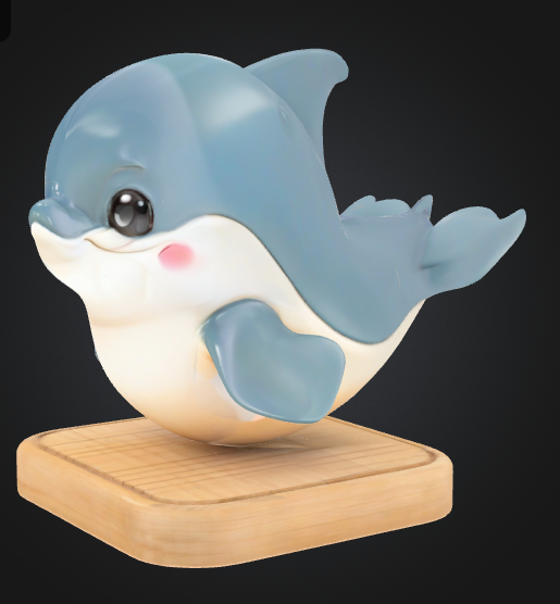 Cute Dolphin on plinth