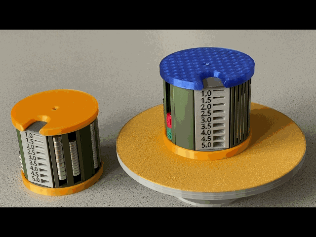 Rotary Magnet Dispenser 3D model thumbnail