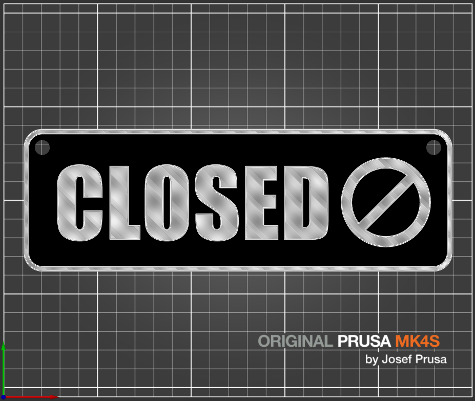 Miniatura 3 do modelo 3D Open/Closed Sign - Two sided