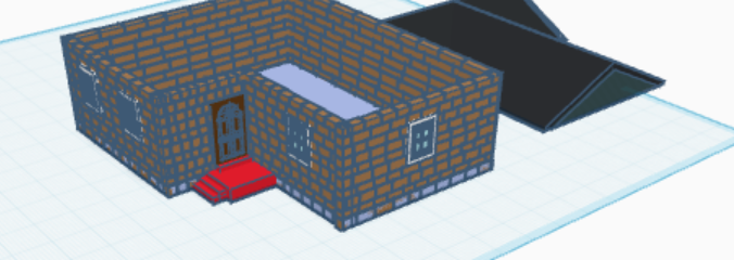 Basic HO scale house.