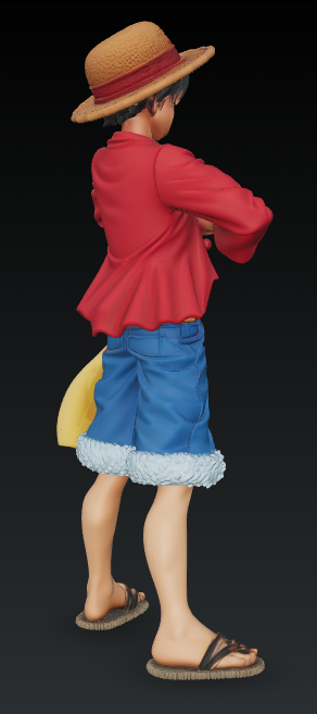 Miniatura 2 do modelo 3D One Piece - Monkey D. Ruffy