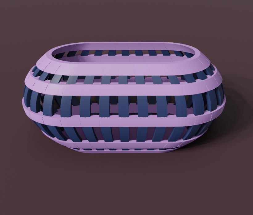 Miniatura 4 do modelo 3D Oval storage box