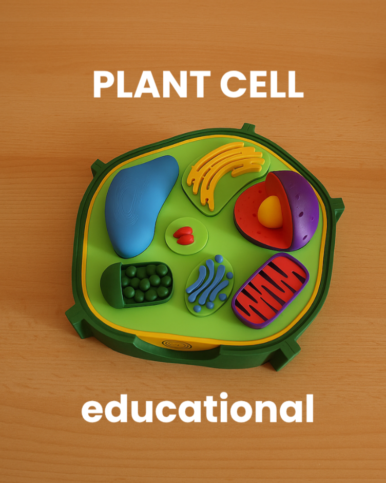 Interactive plant cell model with magnets and NFC tags