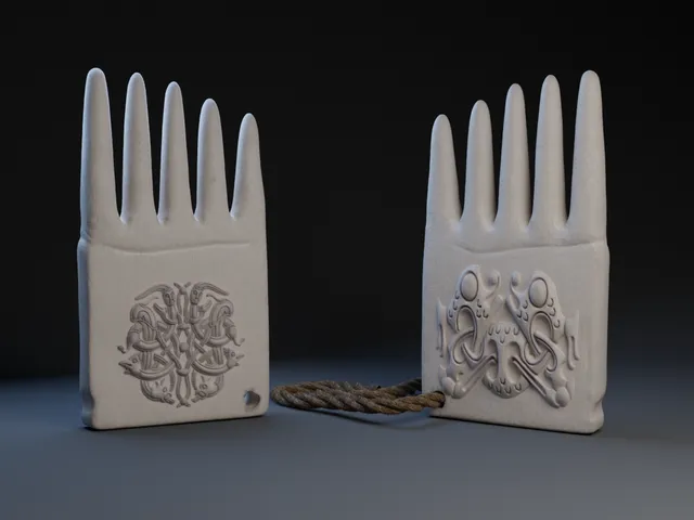 Viking Beard Comb with Broa Designs.