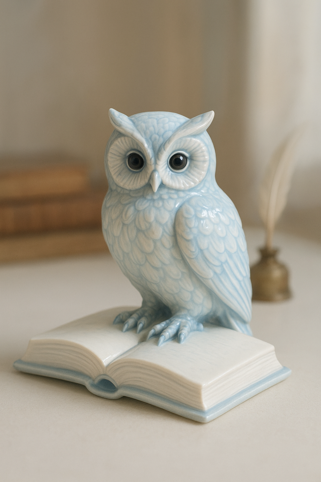 owl on the book