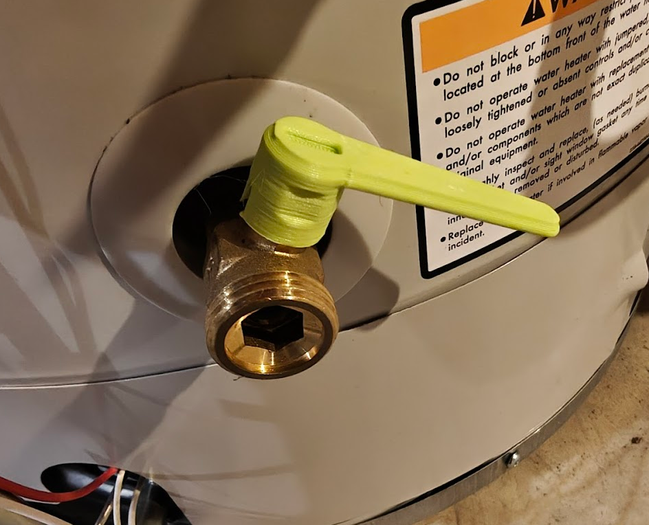 Flathead valve handle