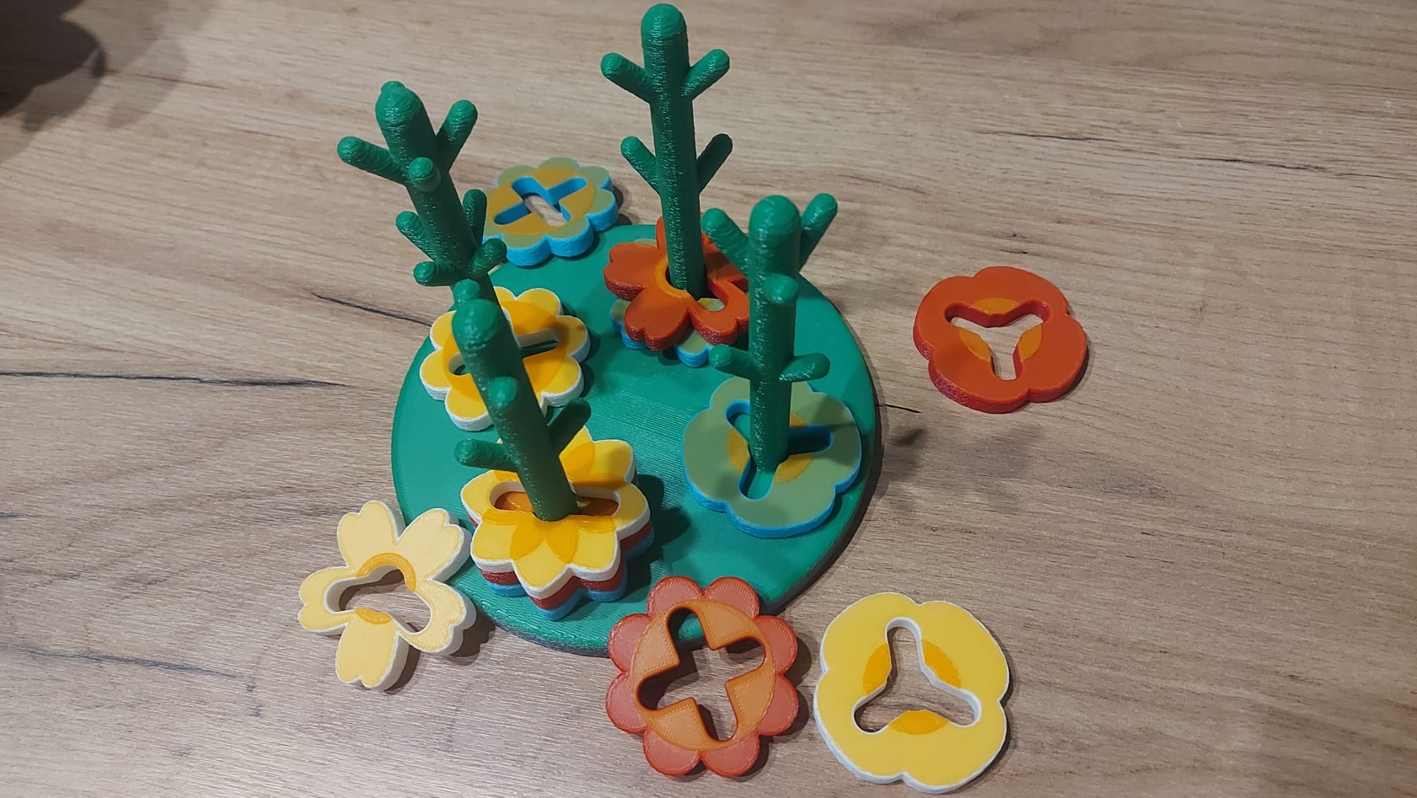 Rainbow Meadows: Flower Shape Sorter Puzzle