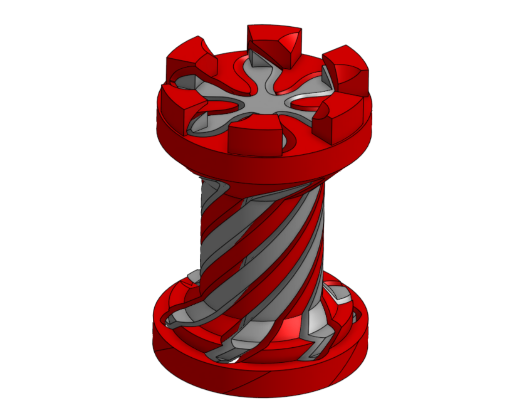 1.75" Spiral Fidget Rook