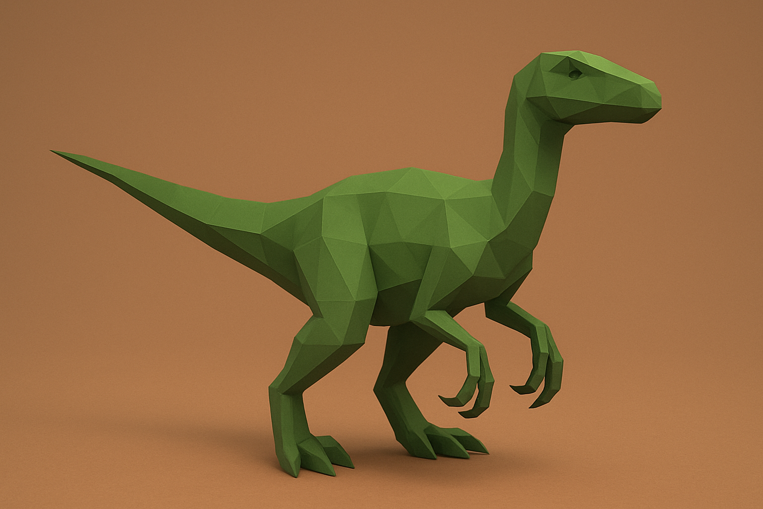 Low poly velociraptor