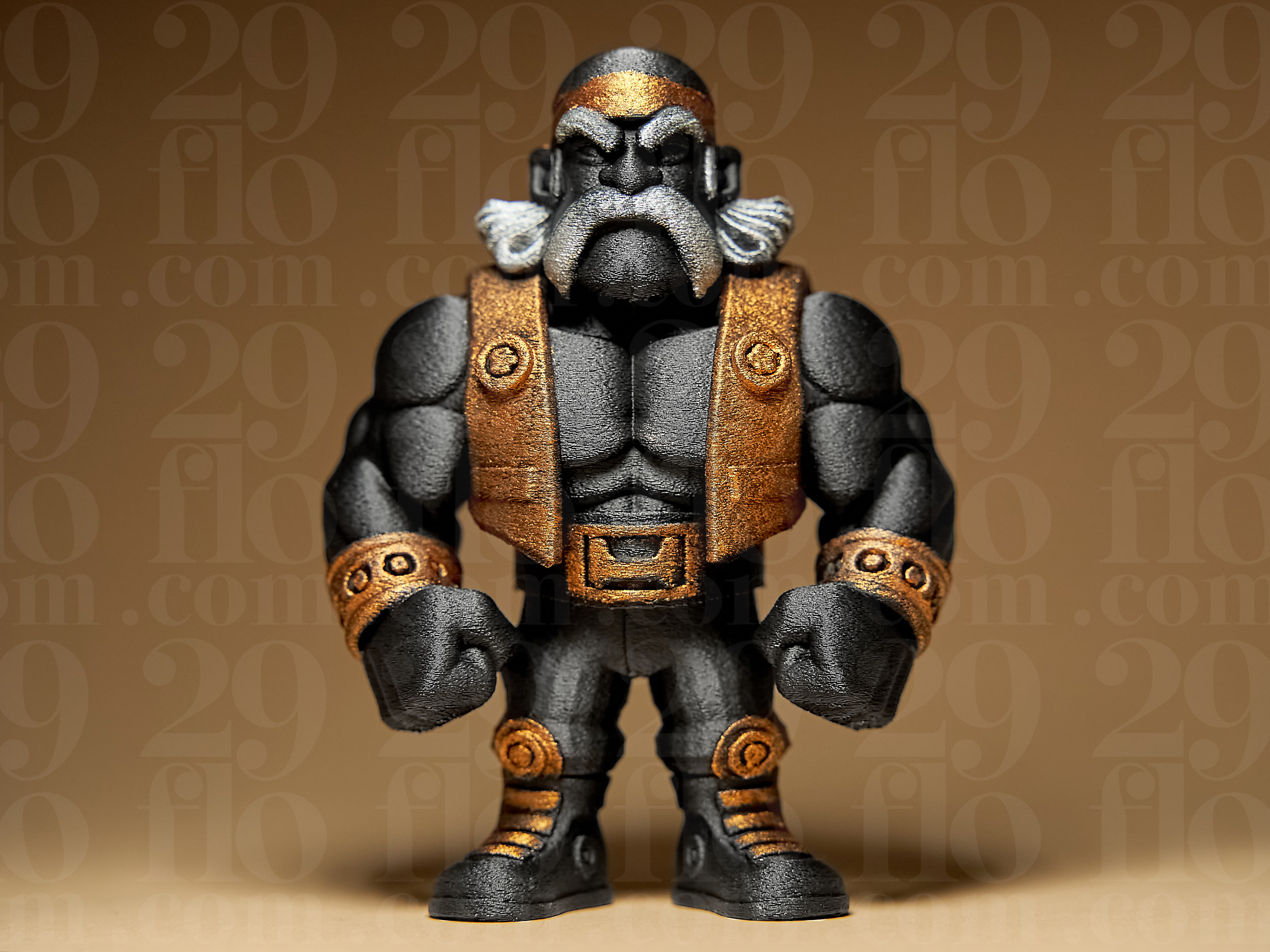 Hulk Hogan Cartoon Style Miniature
