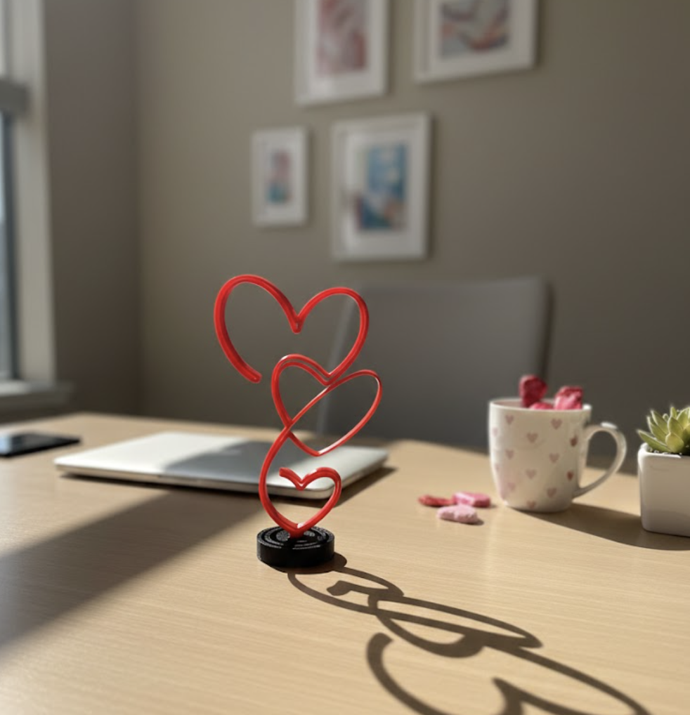 Three hearts - Valentine decoration