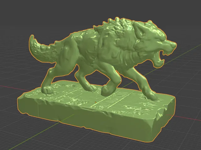 Wolf On Slab