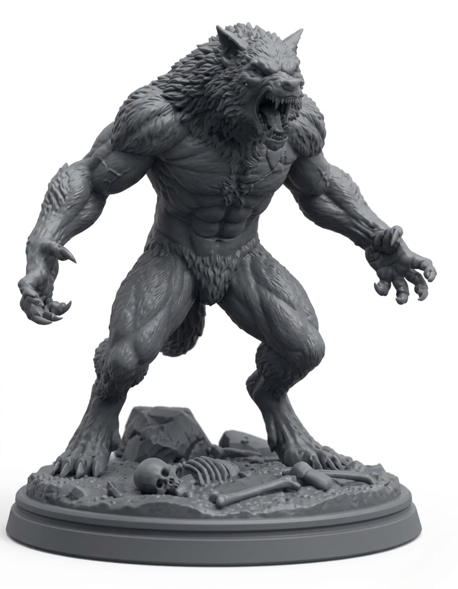 Werewolf Statue