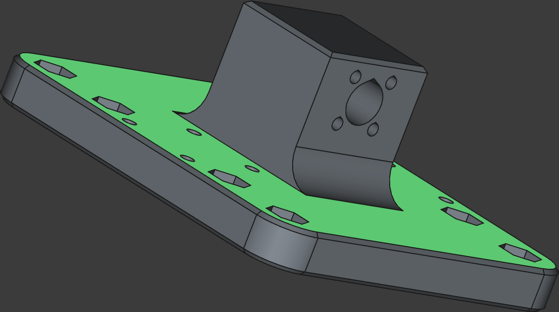 Alternative Z-mount for E3CNC with round leadsscrew nut