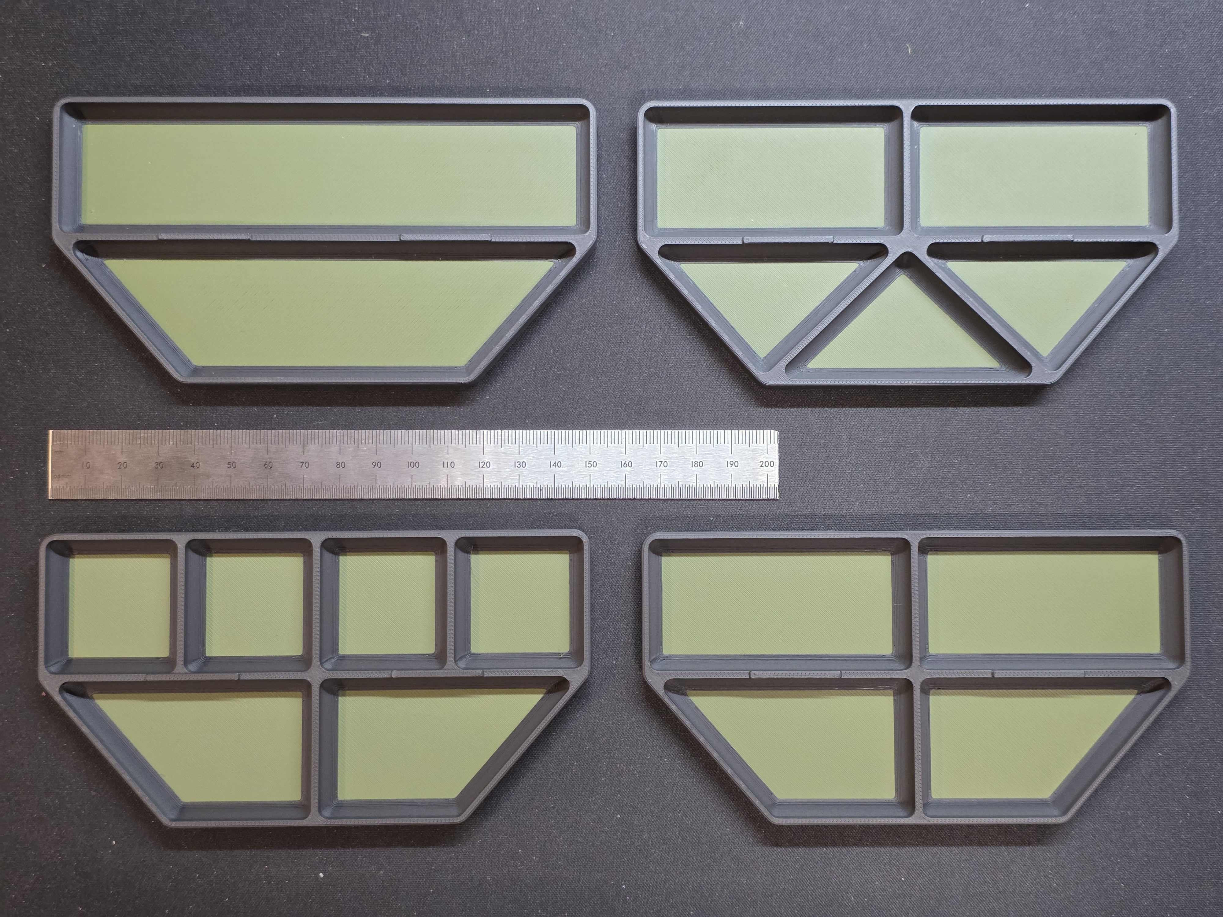 Miniatura 5 do modelo 3D Stackable Modular Parts Tray System